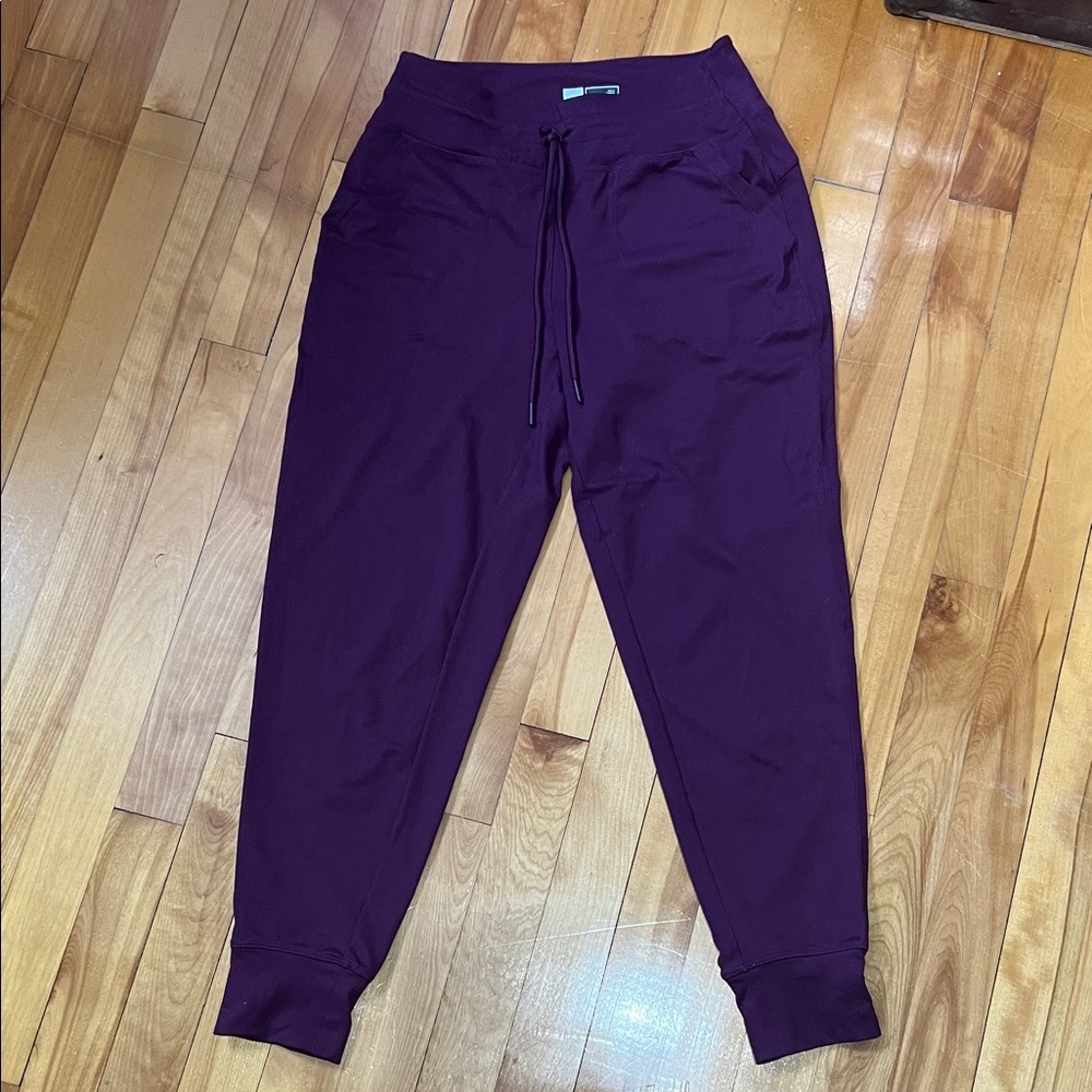 Lole Burgundy Drawstring Jogger Pants